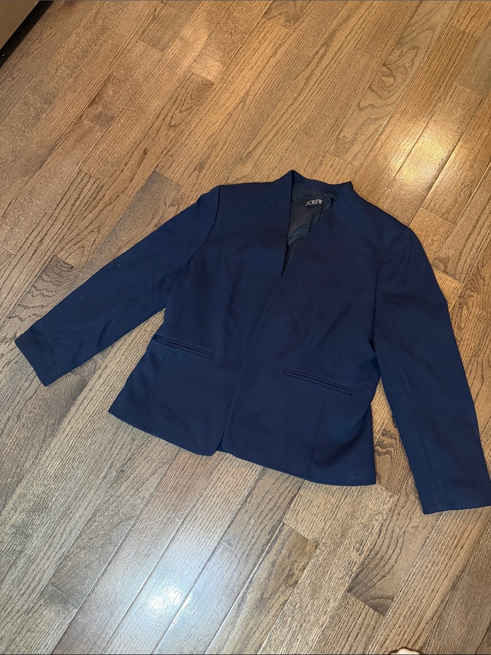 J. Crew Going Out Blazer in Navy Stretch Twill Size 12-14
